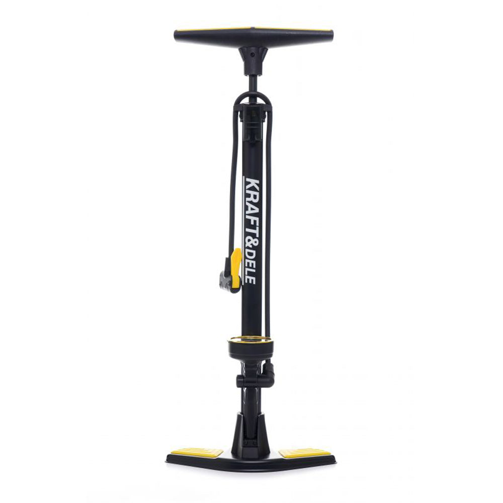 eGOSPODARi.ro Pompa Bicicleta cu indicator presiune, inaltime 53cm, cap umflare dublu universal, KRAFT Profi K11825, Poza5