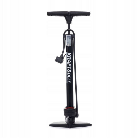 eGOSPODARi.ro Pompa Bicicleta cu indicator presiune, inaltime 47cm, cap umflare dublu universal, KRAFT Profi K11826, Poza2