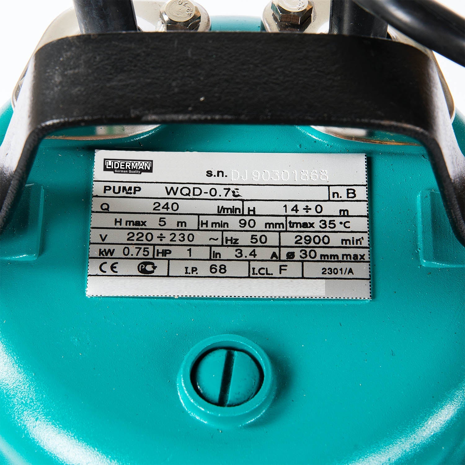 eGOSPODARi.ro % Pompa de drenaj cu flotor Liderman- Apc-WQD-0.75, 0.75 Kw, 240l/min, inaltime refulare 5m
