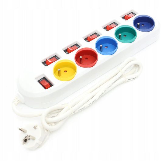 eGOSPODARi.ro Prelungitor electric lungime 3m, cu intrerupator si 5 prize, KRAFT Profi K4001, Poza2