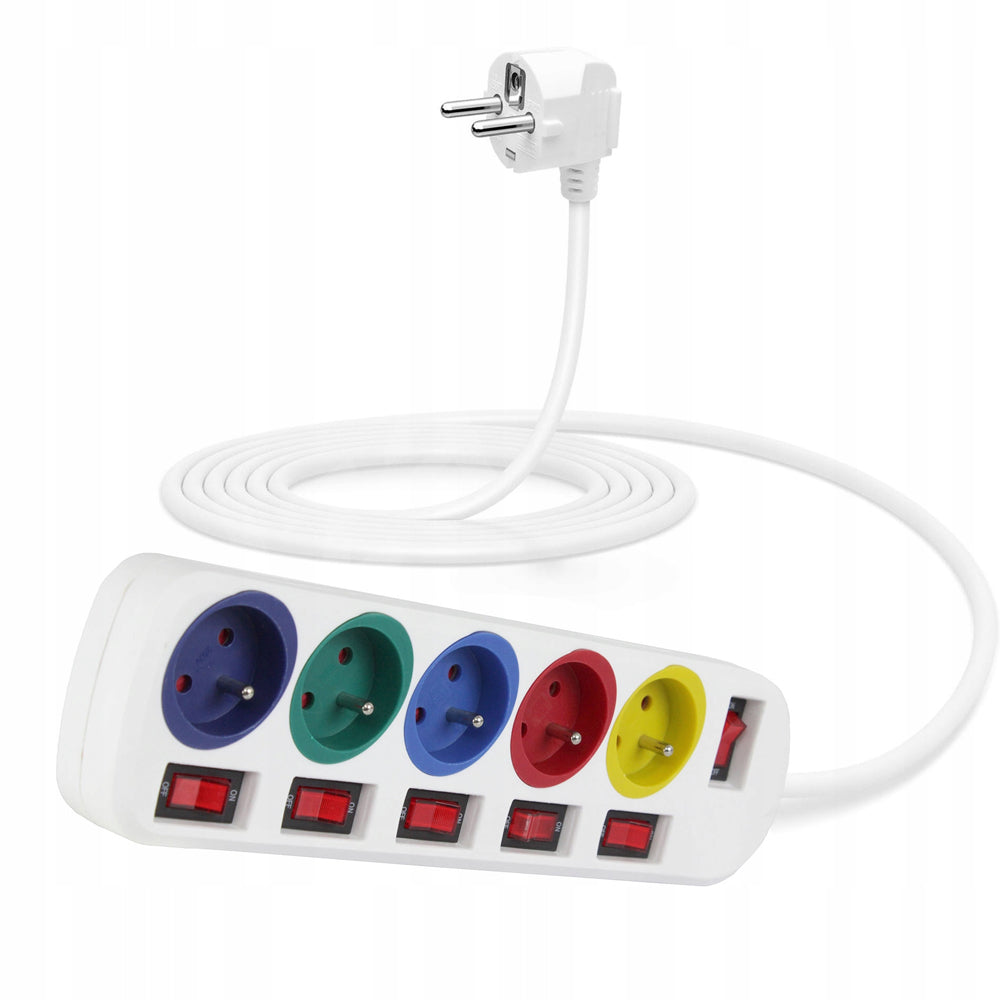 eGOSPODARi.ro Prelungitor electric lungime 3m, cu intrerupator si 5 prize, KRAFT Profi K4001, Poza3