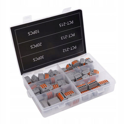 eGOSPODARi.ro SET 60buc conectori rapizi conductori (cabluri) pentru electricieni, KRAFT Profi K10496, Poza3