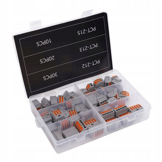 eGOSPODARi.ro SET 60buc conectori rapizi conductori (cabluri) pentru electricieni, KRAFT Profi K10496, Poza3
