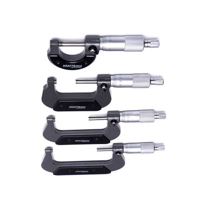 eGOSPODARi.ro SET Micrometre Profesionale, include 4 micrometre, interval masurare 0-100mm, KRAFT Profi K10443, Poza8