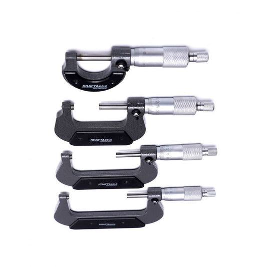 eGOSPODARi.ro SET Micrometre Profesionale, include 4 micrometre, interval masurare 0-100mm, KRAFT Profi K10443, Poza8