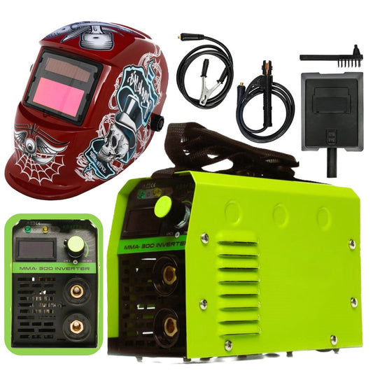 SET WeldEXPERT: Aparat Sudura Invertor 300A, MMA (1862) + Masca Automata Personalizata S (883)