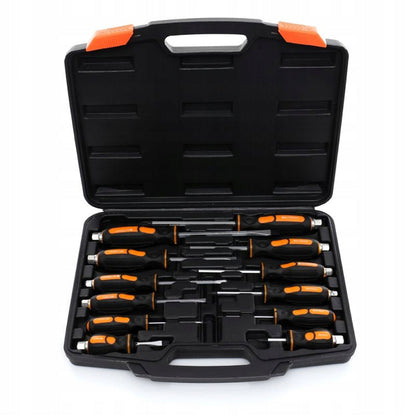 eGOSPODARi.ro Set 12 surubelnite cu varf magnetic si priza hexagonala la maner, include cutie plastic, KRAFT Profi K10284, Poza3