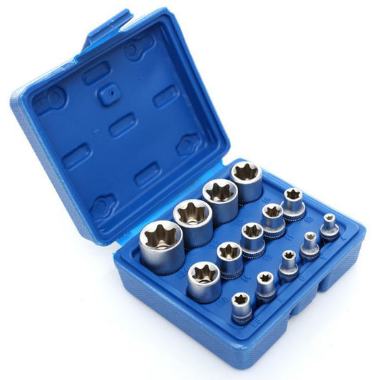 eGOSPODARi.ro Set 14 biti pentru cheie tubulara TORX, 4-24mm, KRAFT Profi K10335, Poza1