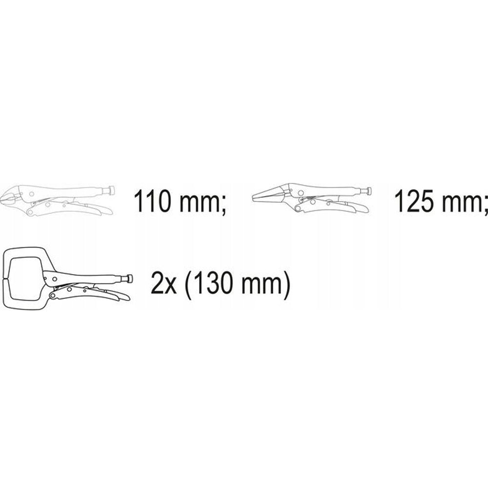 eGOSPODARi.ro Set 4 Cleme de fixare pentru sudura, forme si marimi variate, 110-125-130mm, KRAFT Profi K10568, Poza11