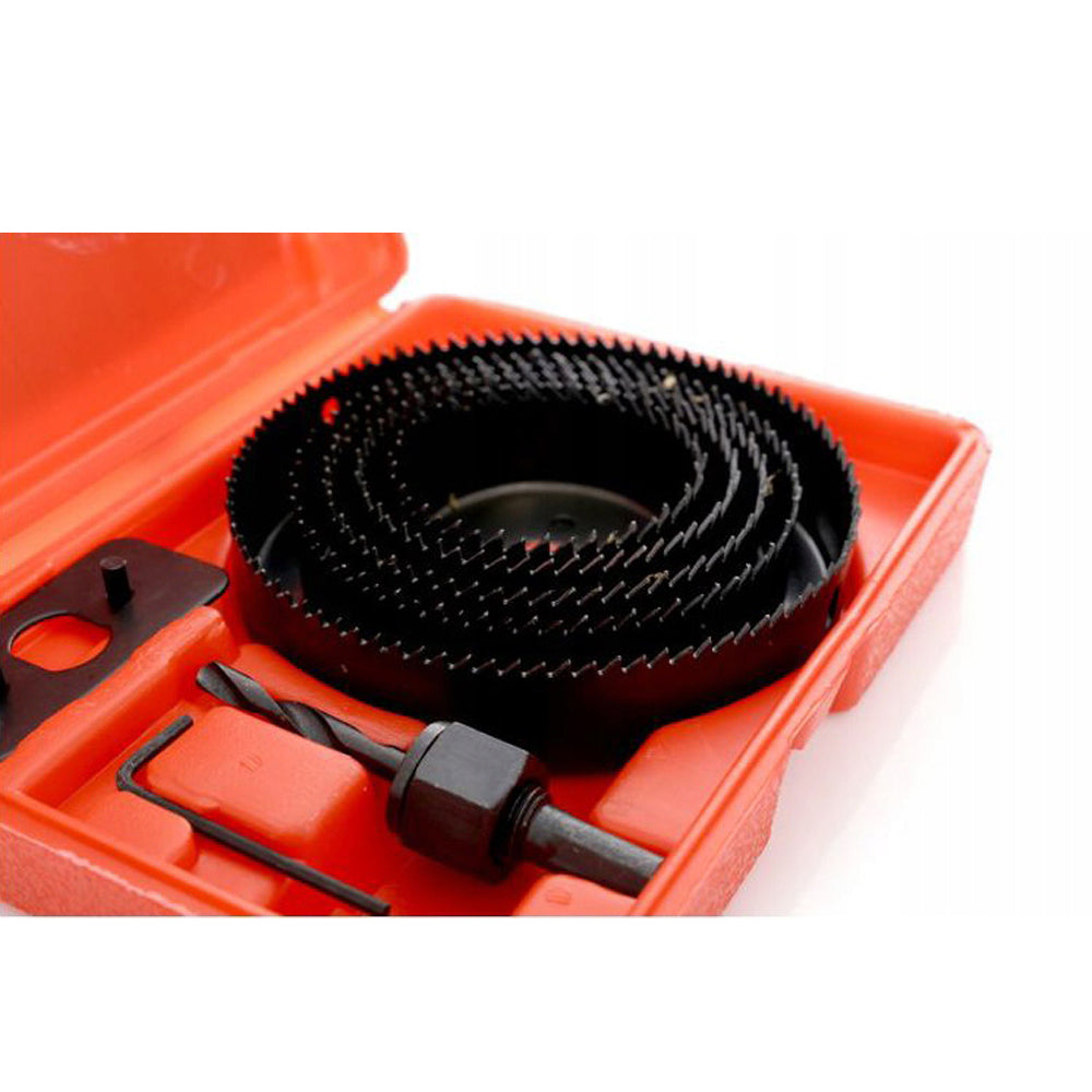 eGOSPODARi.ro Set 8 carote metalice dintate pentru Gips-Carton (Rigips) si placi lemn, diametre variate 64-127mm, KRAFT Profi K10279, Poza7