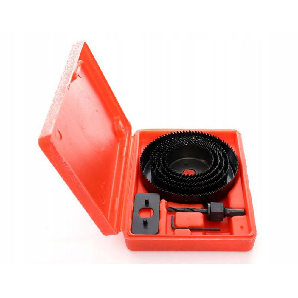 eGOSPODARi.ro Set 8 carote metalice dintate pentru Gips-Carton (Rigips) si placi lemn, diametre variate 64-127mm, KRAFT Profi K10279, Poza5