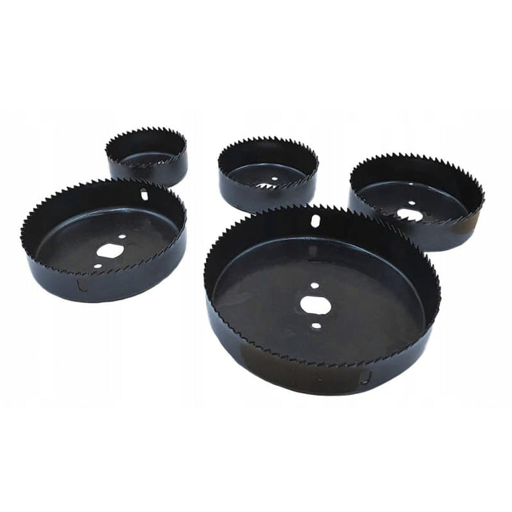 eGOSPODARi.ro Set 8 carote metalice dintate pentru Gips-Carton (Rigips) si placi lemn, diametre variate 64-127mm, KRAFT Profi K10279, Poza9