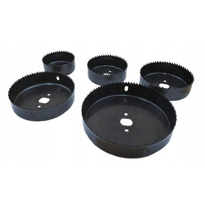 eGOSPODARi.ro Set 8 carote metalice dintate pentru Gips-Carton (Rigips) si placi lemn, diametre variate 64-127mm, KRAFT Profi K10279, Poza9