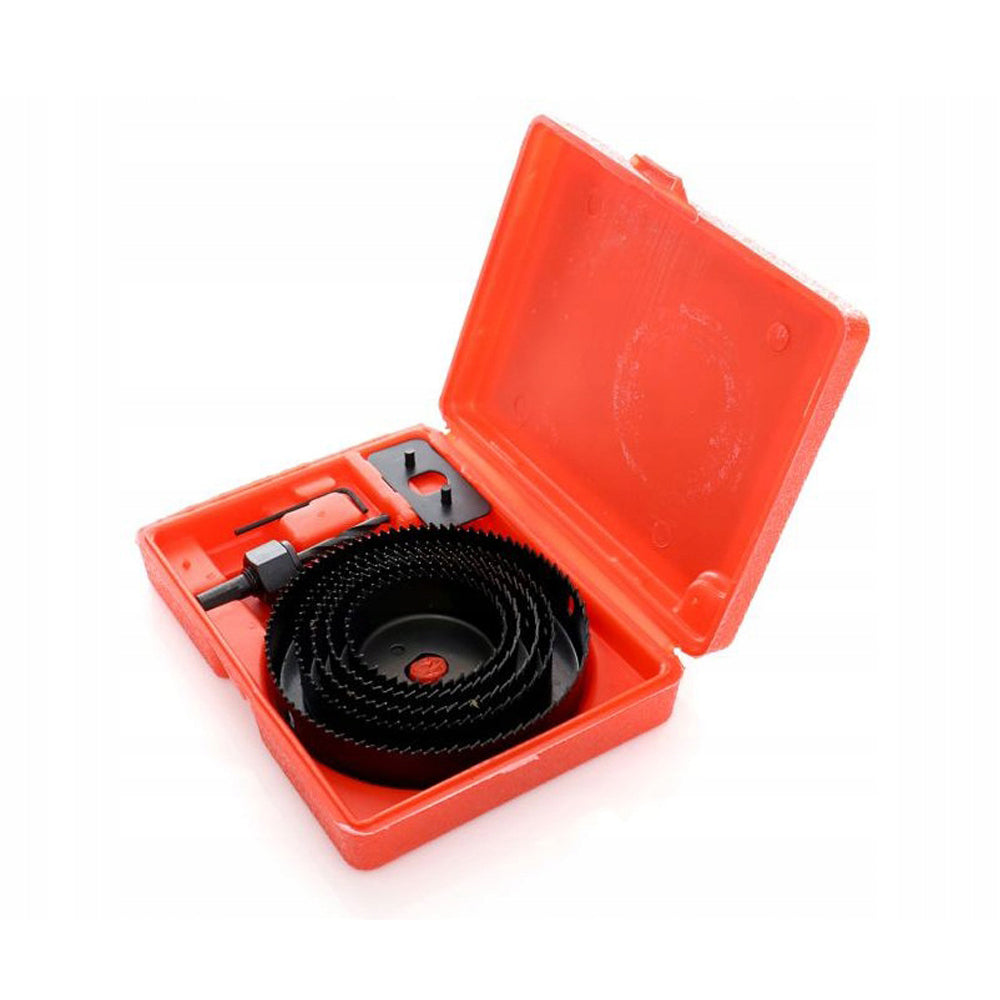 eGOSPODARi.ro Set 8 carote metalice dintate pentru Gips-Carton (Rigips) si placi lemn, diametre variate 64-127mm, KRAFT Profi K10279, Poza4