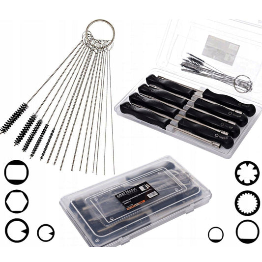 eGOSPODARi.ro Set 8 chei pentru reglarea carburatoarelor, include joje curatatoare, KRAFT Profi K11245, Poza1