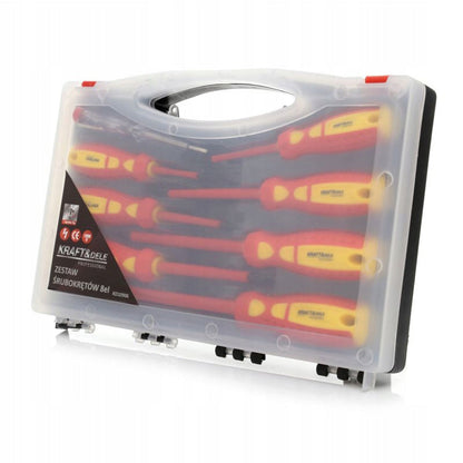 eGOSPODARi.ro Set 8 surubelnite electrician izolate, include si Detector de Faza si cutie depozitare, KRAFT Profi K10905, Poza5
