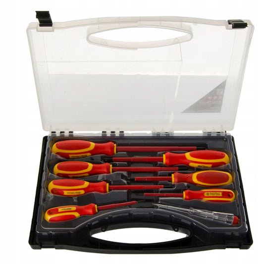 eGOSPODARi.ro Set 8 surubelnite electrician izolate, include si Detector de Faza si cutie depozitare, KRAFT Profi K10905, Poza3