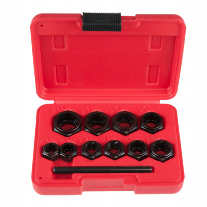 eGOSPODARi.ro Set 9 buc extractoare desfacere (extragere) suruburi sau piulite defecte, include prize externa pentru cap surub HEX 9-19mm, KRAFT Profi K10269, Poza1