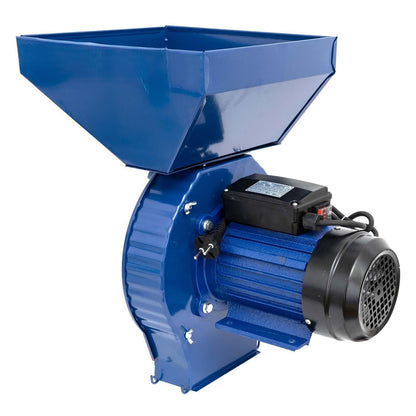 eGOSPODARi.ro % Set Moara cereale, stiuleti, lucerna si fructe/legume 4 in 1 , Alpin-PROFI, 3.9KW, Albastra, CUVA MARE, + Suport metal