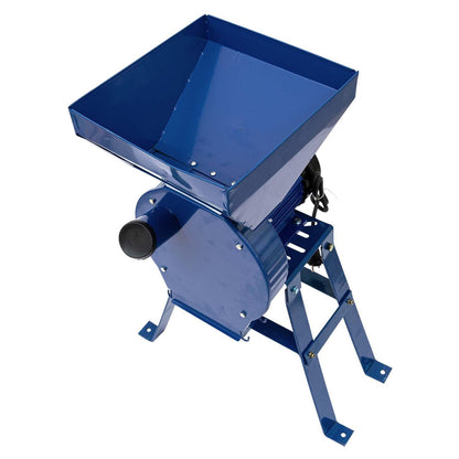 eGOSPODARi.ro % Set Moara cereale, stiuleti si fructe-legume 3 in 1 Alpin-PROFI seria E, 3.9kW, Albastra, cu ciocanele, CUVA MARE si suport cu picioare