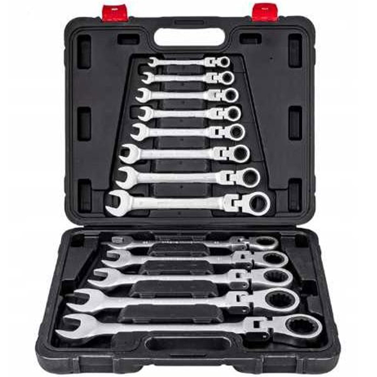 eGOSPODARi.ro Set chei combinate cu clicket, include 12 elemente, 8-19MM, KRAFT Profi K11304, Poza1