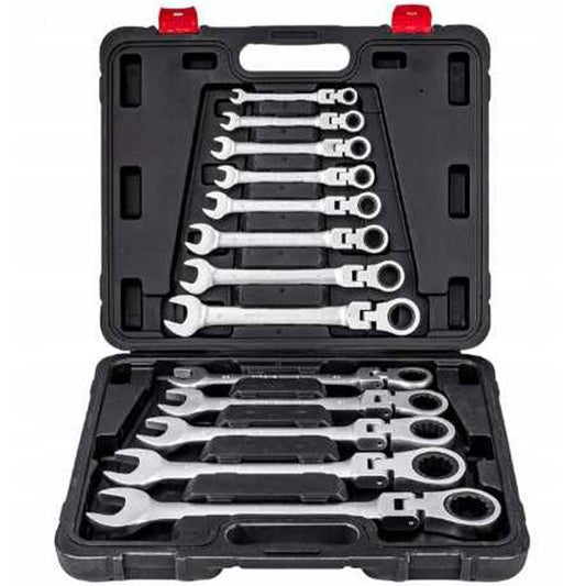 eGOSPODARi.ro Set chei combinate cu clicket, include 12 elemente, 8-19MM, KRAFT Profi K11304, Poza1