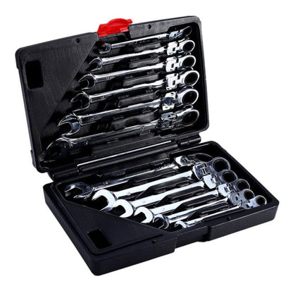 eGOSPODARi.ro Set chei combinate cu clicket, include 12 elemente, 8-19MM, KRAFT Profi K11304, Poza3