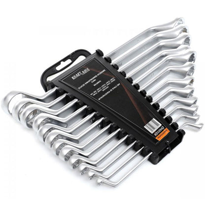 eGOSPODARi.ro Set chei inelare cu cot, include 12 elemente, 6-32MM, KRAFT Profi K10942, Poza1