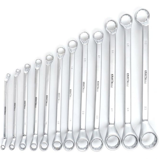 eGOSPODARi.ro Set chei inelare cu cot, include 12 elemente, 6-32MM, KRAFT Profi K10939, Poza6
