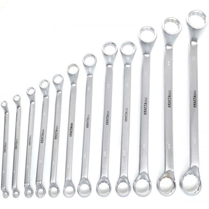 eGOSPODARi.ro Set chei inelare cu cot, include 12 elemente, 6-32MM, KRAFT Profi K10942, Poza9