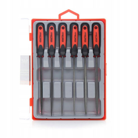 eGOSPODARi.ro Set de 6 pile pentru metal prevazute cu maner de plastic,  KRAFT Profi K10287, Poza2