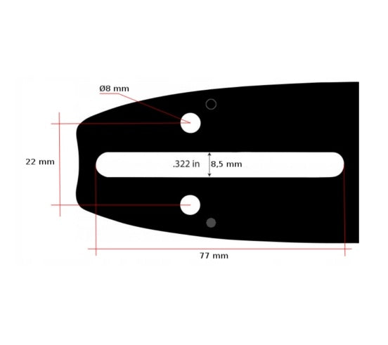 eGOSPODARi.ro Set lama drujba 40cm si 2 lanturi, Pas Lant 0.325, cu 64 zale, KRAFT Profi K10151, Poza6