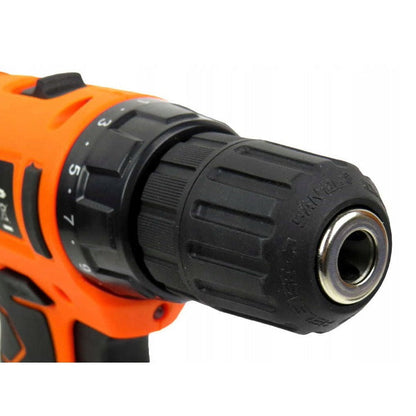 eGOSPODARi.ro Set masina insurubat si gaurit cu acumulator 18V, include burghie, biti si cutie depozitare, KRAFT Profi K1572, Poza4
