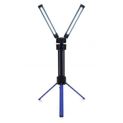 eGOSPODARi.ro Sistem iluminare multifunctional cu trepied si 2 proiectoare LED reglabile, 10000Lm in 2 culori, acumulator 4000mAh, KRAFT Profi K1266, Poza3