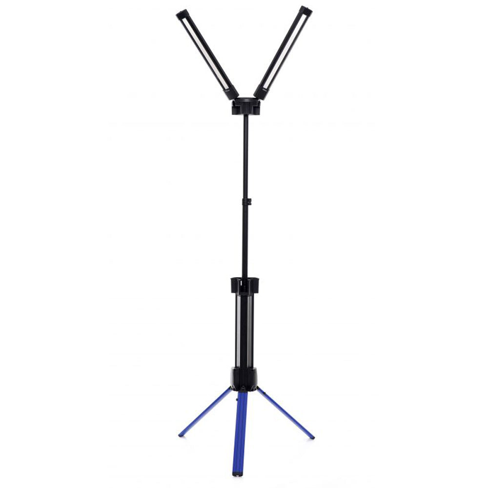 eGOSPODARi.ro Sistem iluminare multifunctional cu trepied si 2 proiectoare LED reglabile, 10000Lm in 2 culori, acumulator 4000mAh, KRAFT Profi K1266, Poza2