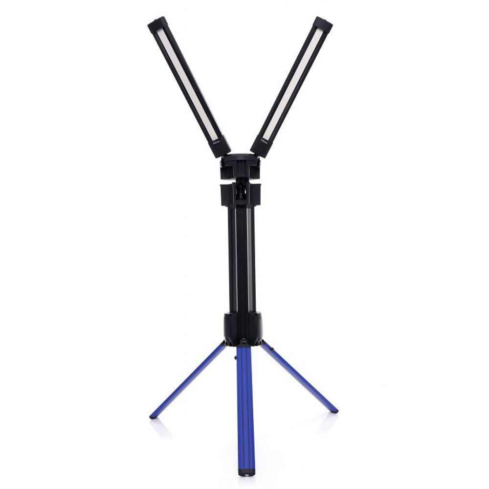 eGOSPODARi.ro Sistem iluminare multifunctional cu trepied si 2 proiectoare LED reglabile, 10000Lm in 2 culori, acumulator 4000mAh, KRAFT Profi K1266, Poza5