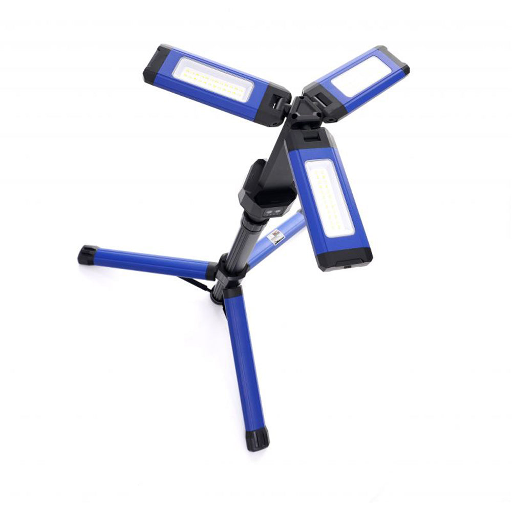 eGOSPODARi.ro Sistem iluminare multifunctional cu trepied si 3 proiectoare LED reglabile, 2000Lm in 2 culori, acumulator 4000mAh, KRAFT Profi K1267, Poza5
