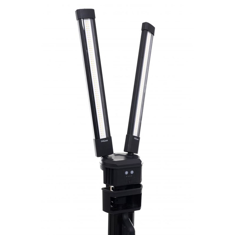 eGOSPODARi.ro Sistem iluminare multifunctional cu trepied si 2 proiectoare LED reglabile, 10000Lm in 2 culori, acumulator 4000mAh, KRAFT Profi K1266, Poza8