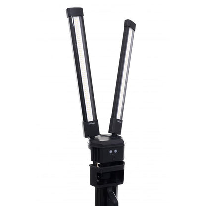 eGOSPODARi.ro Sistem iluminare multifunctional cu trepied si 2 proiectoare LED reglabile, 10000Lm in 2 culori, acumulator 4000mAh, KRAFT Profi K1266, Poza8
