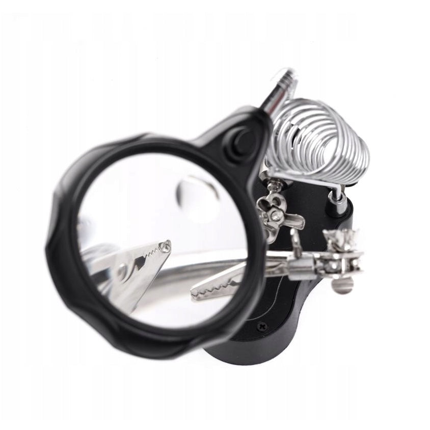eGOSPODARi.ro Suport lucru electronisti sau ceasornicari, include lupa marire si LED, KRAFT Profi K10455, Poza2