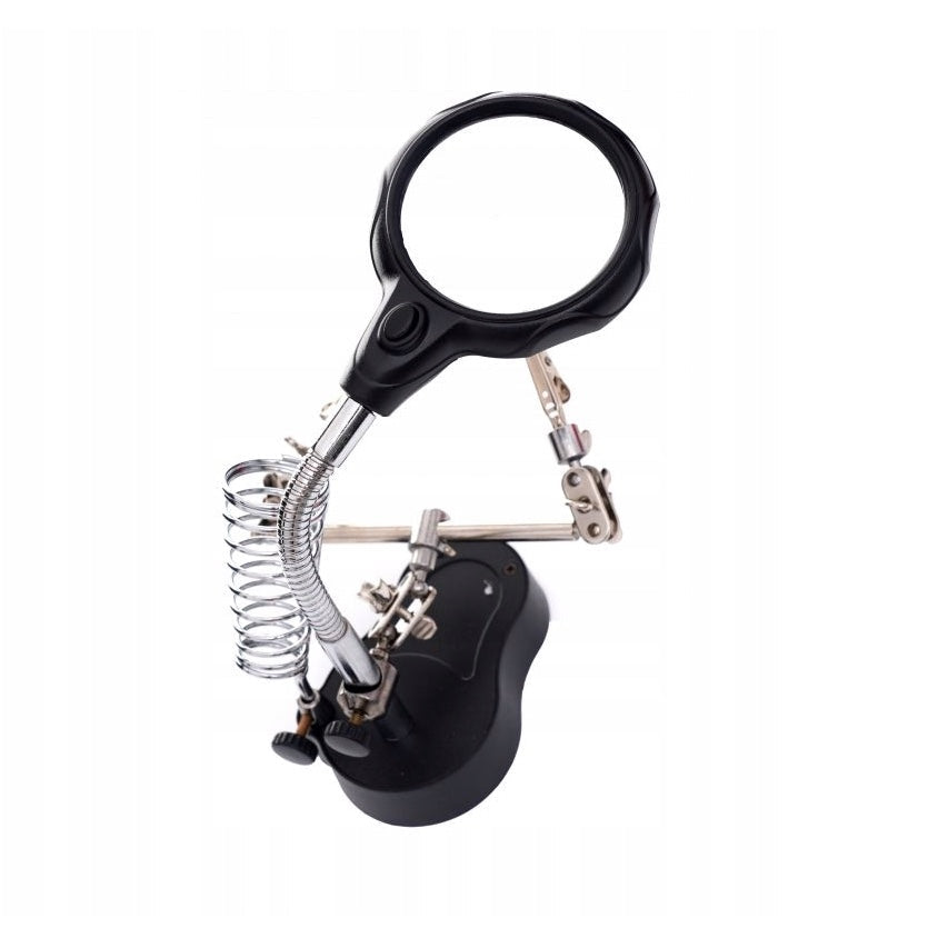 eGOSPODARi.ro Suport lucru electronisti sau ceasornicari, include lupa marire si LED, KRAFT Profi K10455, Poza3