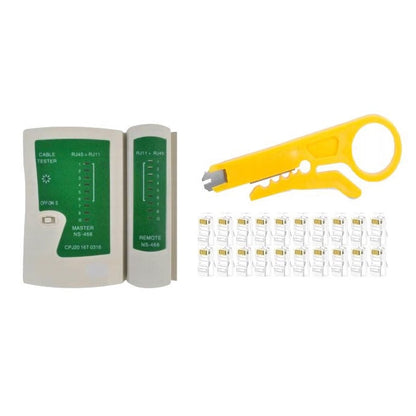 eGOSPODARi.ro Tester pentru cabluri de retea internet (LAN) cu indicatoare LED, KRAFT Profi K10882, Poza1