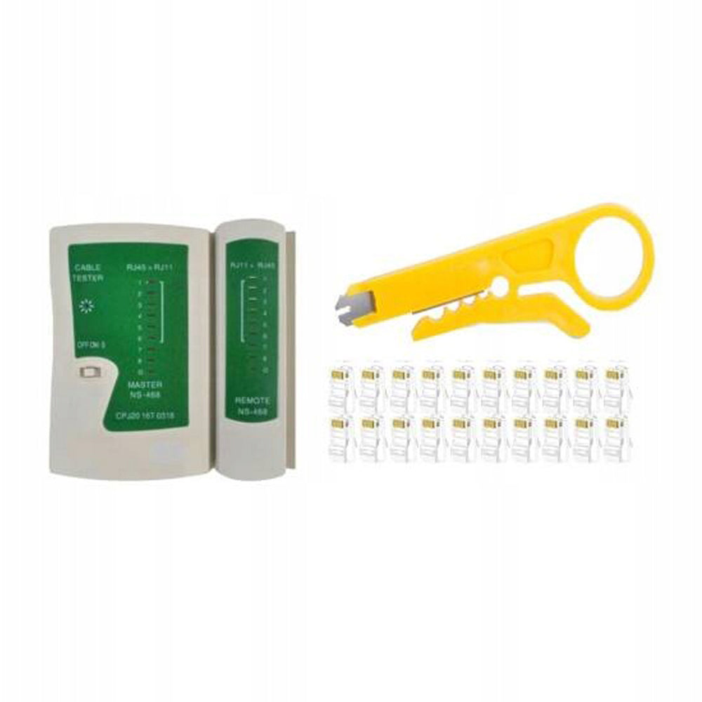 eGOSPODARi.ro Tester pentru cabluri de retea internet (LAN) cu indicatoare LED, KRAFT Profi K10882, Poza2