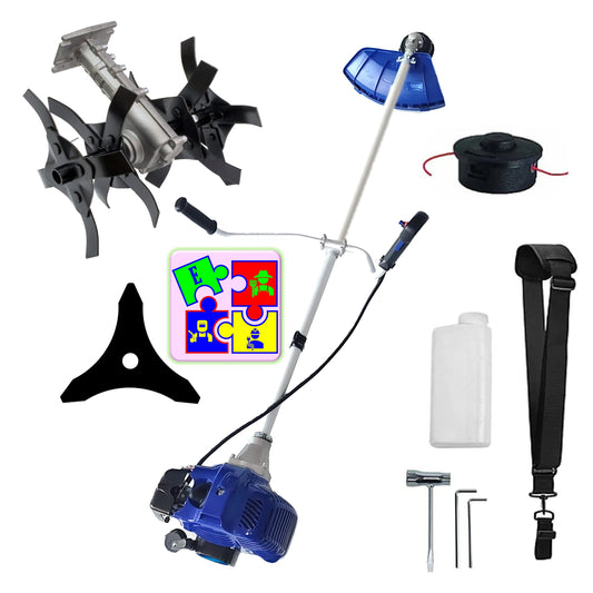 eGOSPODARi.ro % Motocositoarea FERMIERULUI-GOSPODAR, Blue-Efficient, Accesorii si 1xDisc, ALBASTRU-3.4CP, PLUS CULTIVATOR