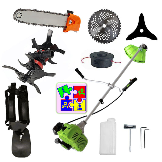 eGOSPODARi.ro % Motocositoarea FERMIERULUI-GOSPODAR, Consum Mic, Accesorii si 2xDisc, VERDE-4CP, PLUS CULTIVATOR-PROFI, +Cap DRUJBA