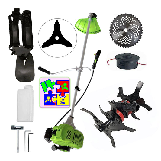 eGOSPODARi.ro % Motocositoarea FERMIERULUI-GOSPODAR, Consum Mic, Accesorii si 2 Discuri, VERDE-4CP, PLUS CULTIVATOR PROFI