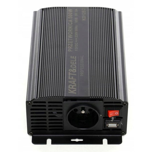 eGospodari.ro % Convertor pentru curent auto KRAFT Profi K1252, 12V, 220V