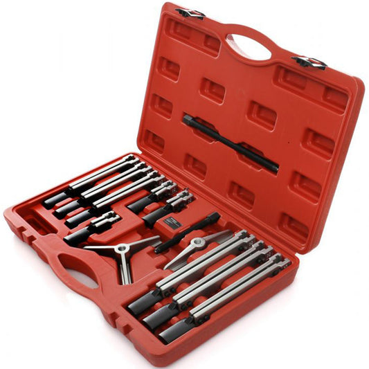 eGospodari.ro % SET Extractor cu dubla-prinde pentru rulmenti si bucse, KRAFT Profi K10148, 13 elemente, cutie plastic inclusa