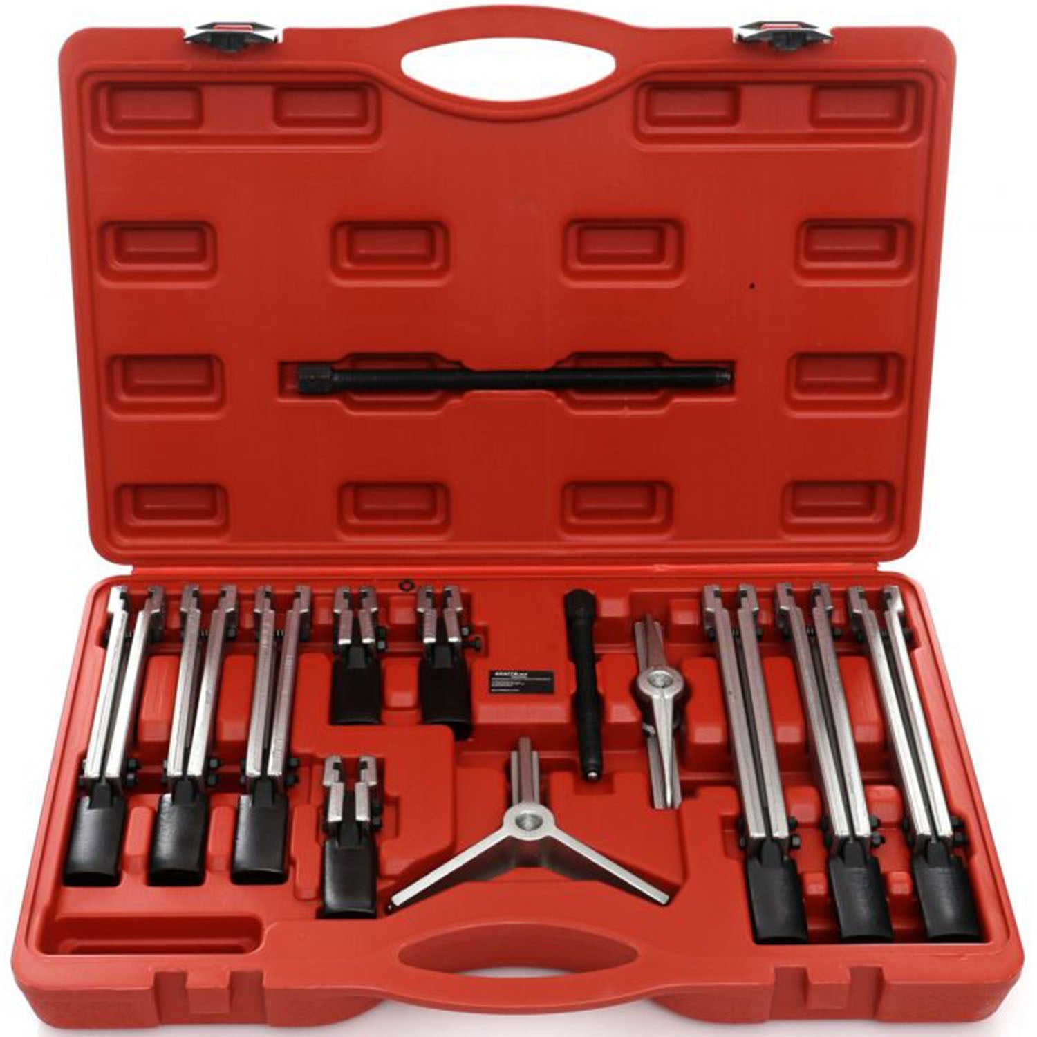 eGospodari.ro % SET Extractor cu dubla-prinde pentru rulmenti si bucse, KRAFT Profi K10148, 13 elemente, cutie plastic inclusa