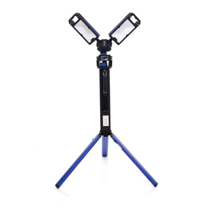 eGospodari.ro % Lampa multifunctionala reincarcabila KRAFT Profi K1265, 2 proiectoare LED, 4000Lm, acumulator 4000mAh, 6 moduri, 2 culori, cu trepied , pentru ateliere, camping, constructii etc